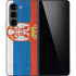 Serbia Flag Distressed Galaxy Z Fold5 5G Skin